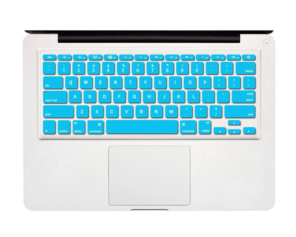 English (US) Keyboard Cover Silicone Protector Compatible for MacBook Air 11 inch model A1370 A1465, Gradient Color