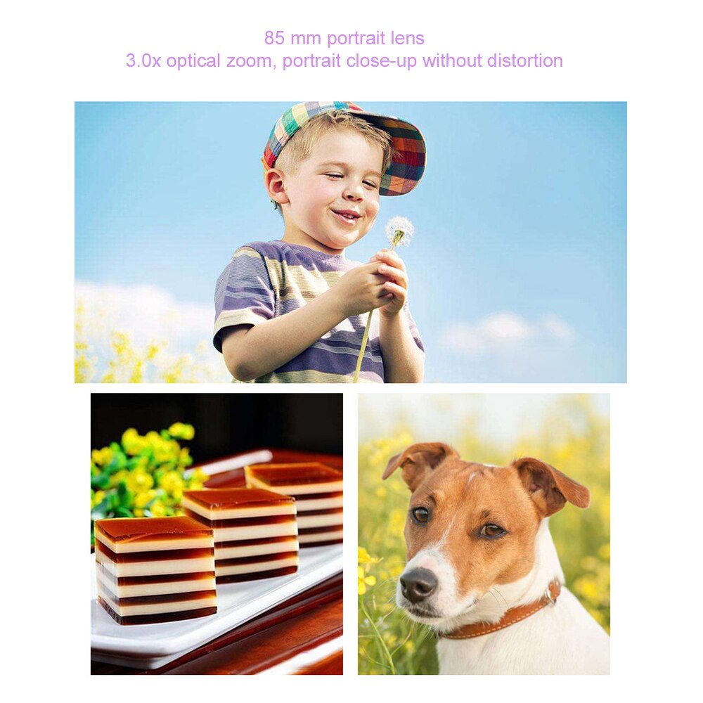 85mm HD Portrait téléphone caméra lentille Mobile Smartphone télé objectif 3.0X téléphone 5K objectif pour téléphone à double caméra téléphone à caméra unique