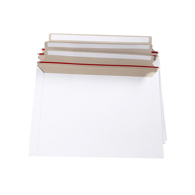 Paquete de 10 sobres de cartón rígidos para buzones de 320x230mm, cartulina, fiberboard