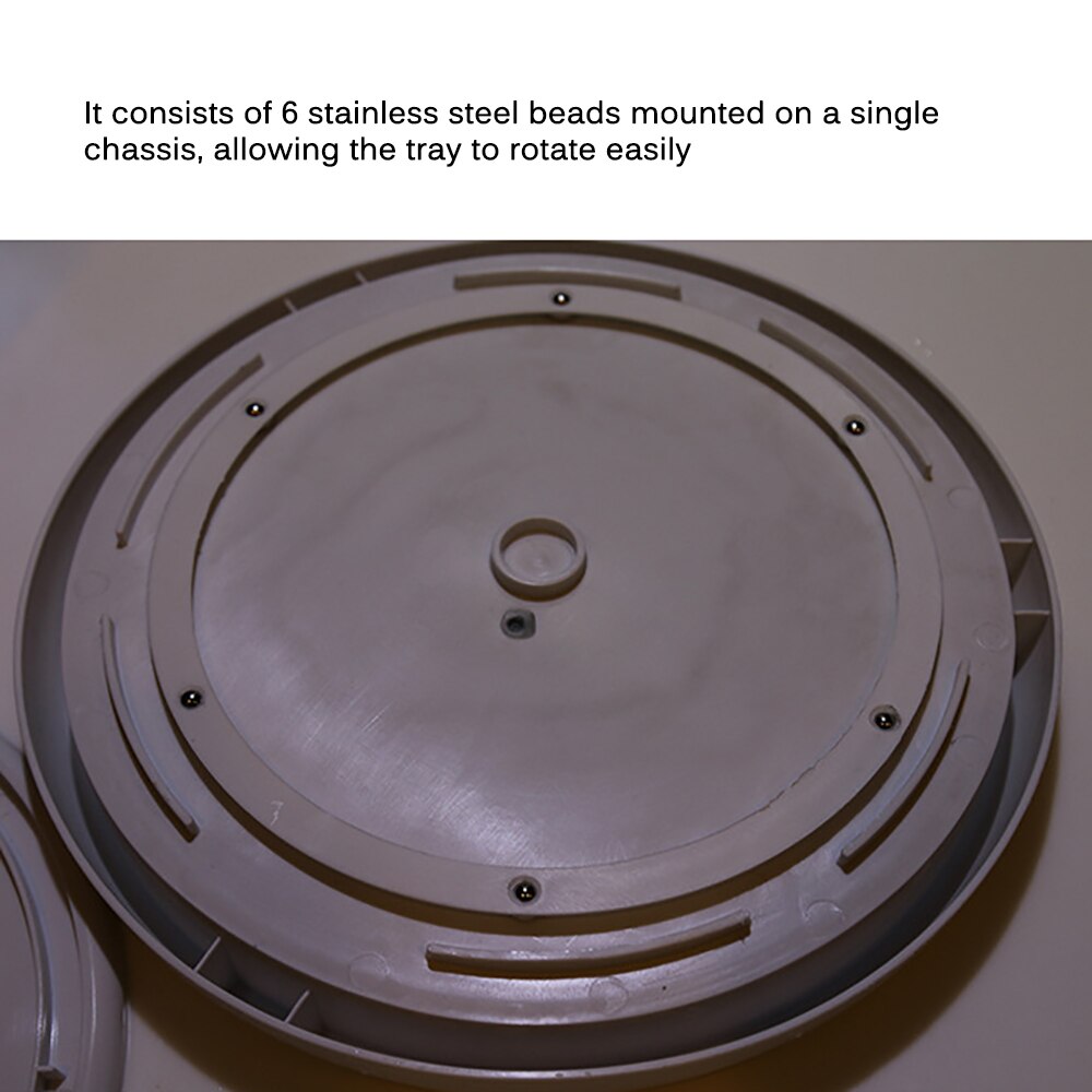 360 Rotatable Round Spice Jar Storage Rack Tray Turntable Home Kitchen Jar Holder Spice Stand For Pepper Baking Ingredients