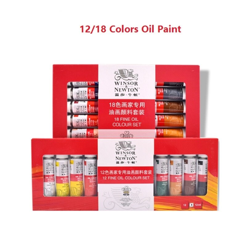 Winsor & Newton 12/18 Kleuren Olie Kleuren Verf Art Fijne Schilderen Leveringen 12 Ml/stuk