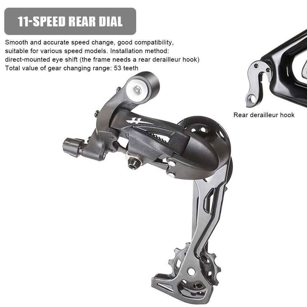 Bicycle Transmission Mountain Bike Rear Derailleur 7/8/9/10/11 Speed Fit Shimano Transmission System Mountain Bike Transmission
