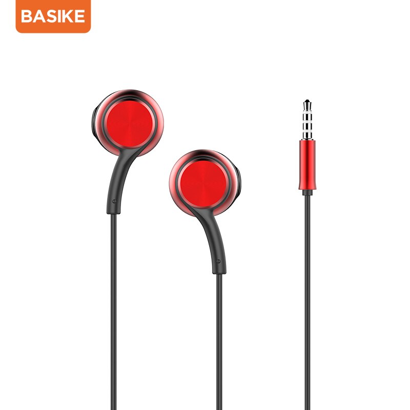 BASIKE écouteur 6D basse HiFi stéréo écouteurs avec micro + fil contrôle casque Android pour iphone Xiaomi universel casque 3.5mm: 1