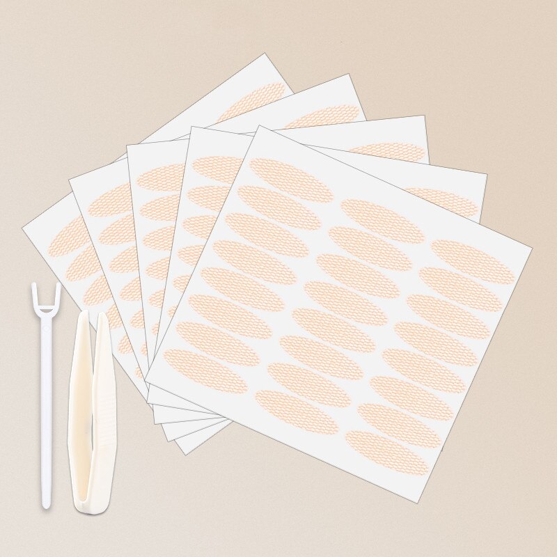 240/360pcs Gauze Mesh Lace Invisible Double-fold Eyelid Sticker Transparent Invisible Self-adhesive Eyelid Tape Sticker