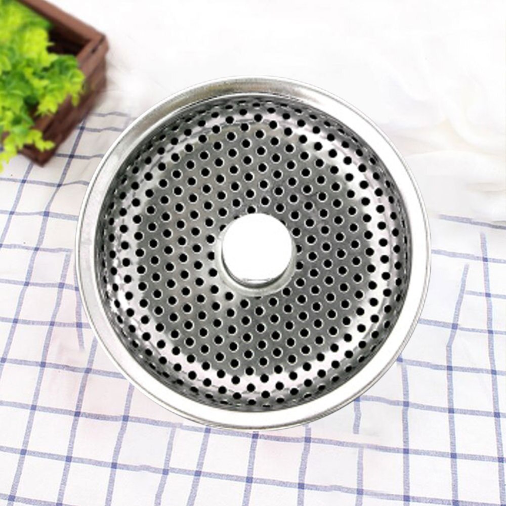 Rvs Spoelbak Zeef Riool Afvoer Filter Wastafel Vuilnis Filter Val Zeef Alle Gaten