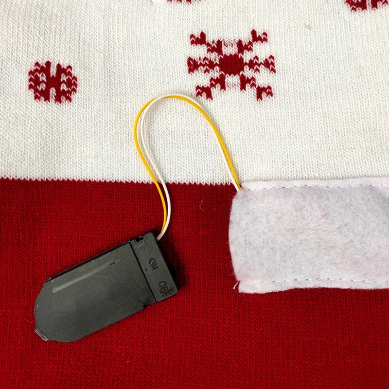 Neuheit LED Licht hoch Weihnachten Mütze Hütte Karikatur Santa Rentier Schneemann Gestrickte Hässliche zur Seite fahren Warme Schädel Kappe
