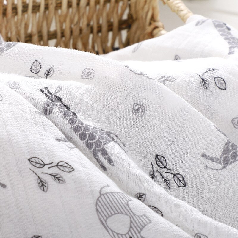 120cm*110cm baby filt muslin lindar babyhanddukar bomull filt baby muslin filt 120 muslin blöja blöja vård