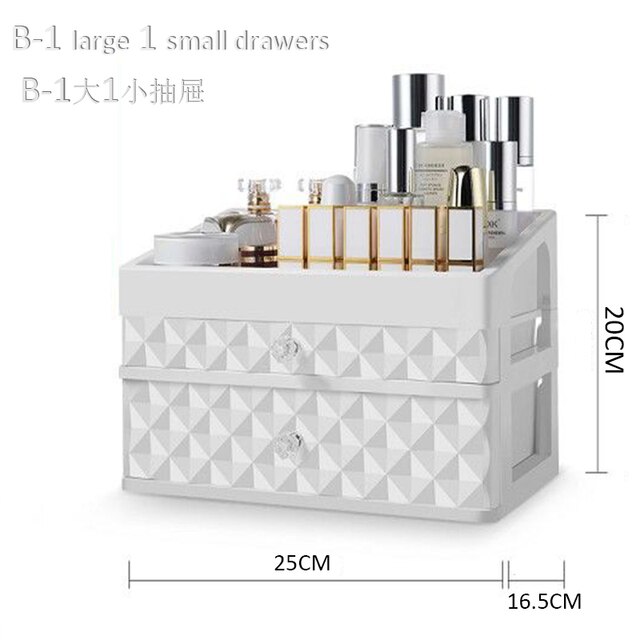 Cosmetic Organizers Drawer Makeup Organizer Cosmetic Case Waterproof Jewelry Box Beauty Skin Care Home Storage Box: A2