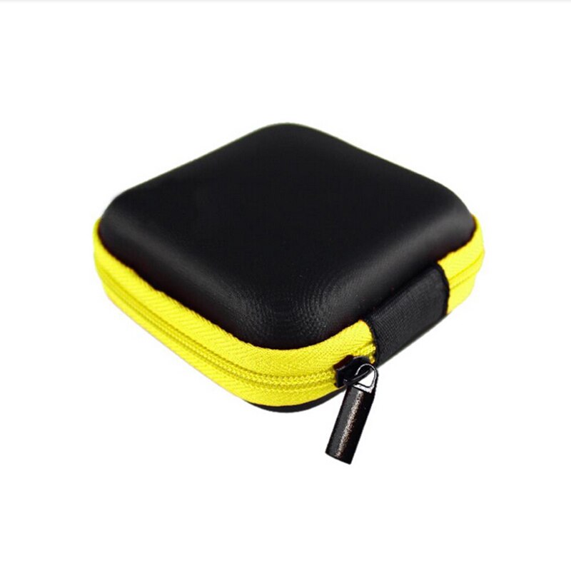 1pcs Mini Storage Bag Box Portable Coin Purse Bag Earbuds Carrying Hand Hold Case for Earphone Headphone Pouch bag Random Color