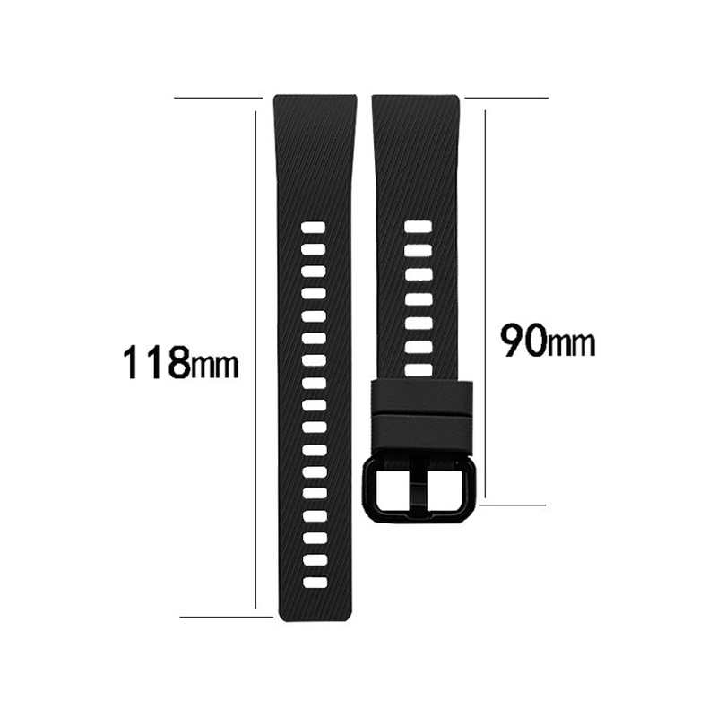 Bracelet de montre en Silicone pour Huawei Band 3 / Band 3 Pro / Band 4 Pro, remplacement Original, souple, à la