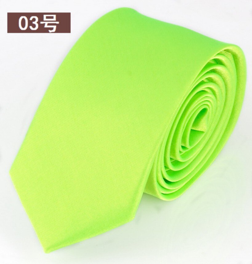 Corbata negra delgada Casual flecha Skinny rojo corbata para hombres 5cm estrecha Hombre Accesorios simplicidad para Formal corbatas: Fluorescent green