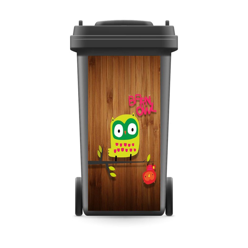 Modern Renew Rubbish Bin Sticker Vinyl Removable Waterproof Sticker Decals Ktichen Accessories Home Decoration: 8 / 37x82cm(For240liter)