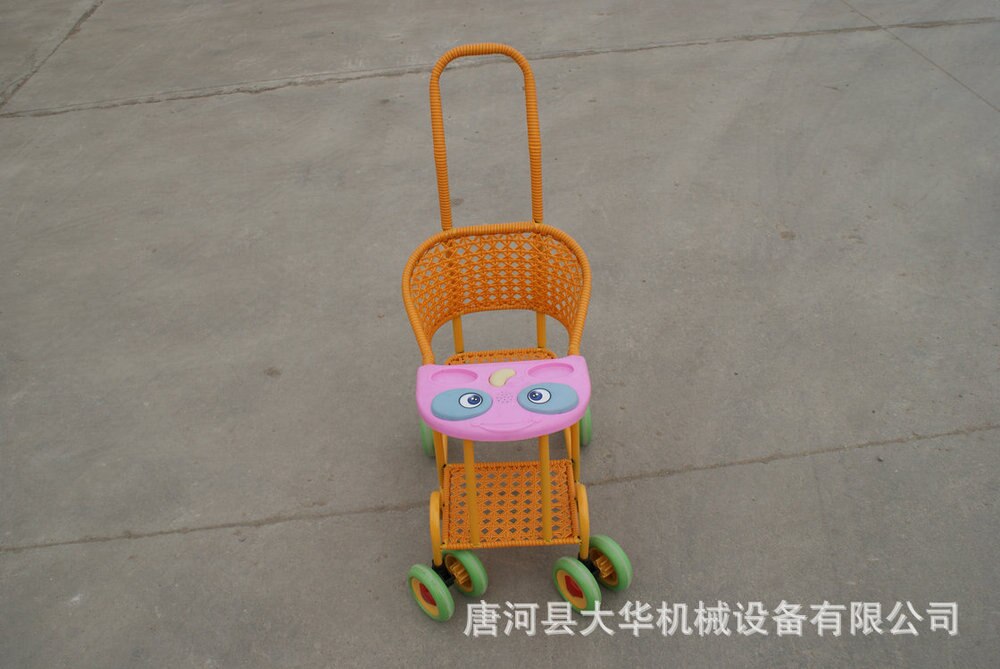 Boutique sælger fire runde bærbare rattan babyvogn baby sommer taketo vogn