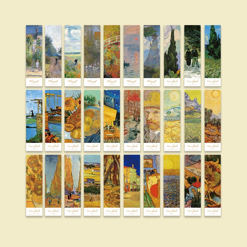 30 Pieces/Set Warm Series Paper Bookmarks DIY Basic Decoration Book Reading Bookmark Student School Office Stationery: Yinxiangguan