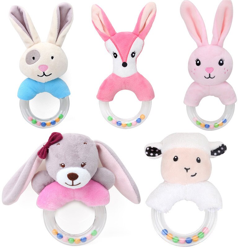 Babyspeelgoed dieren pluche baby muziek rammelaars mobiel speelgoed bel voor peuters hangende kinderwagen bed pasgeboren speelgoed 0-12 maanden