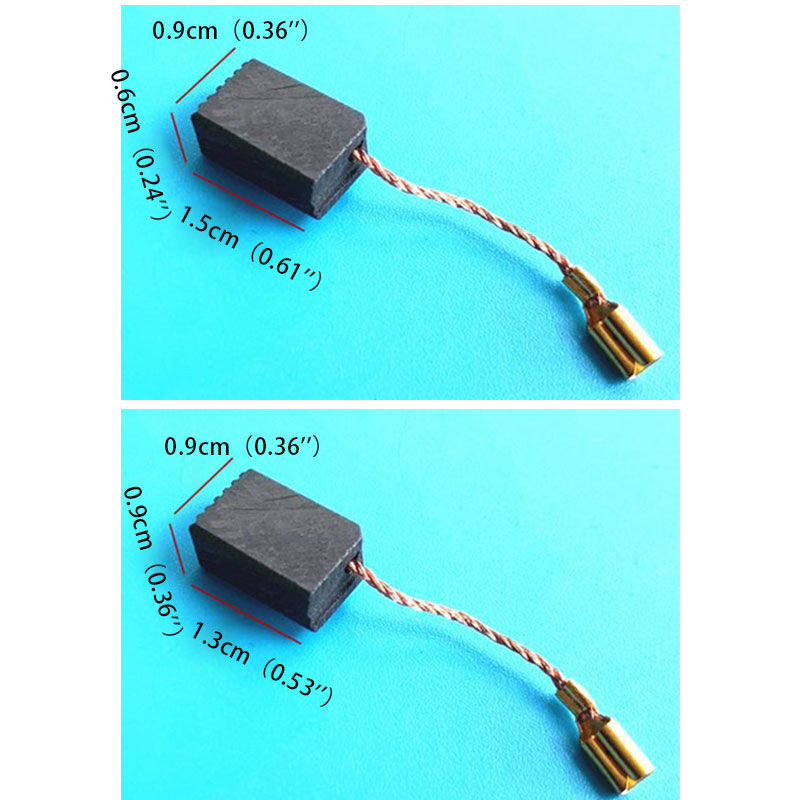 2Pcs/pack Angle Grinder Carbon Brushes 13x9x6mm for 100mm Angle Grinder Replacement