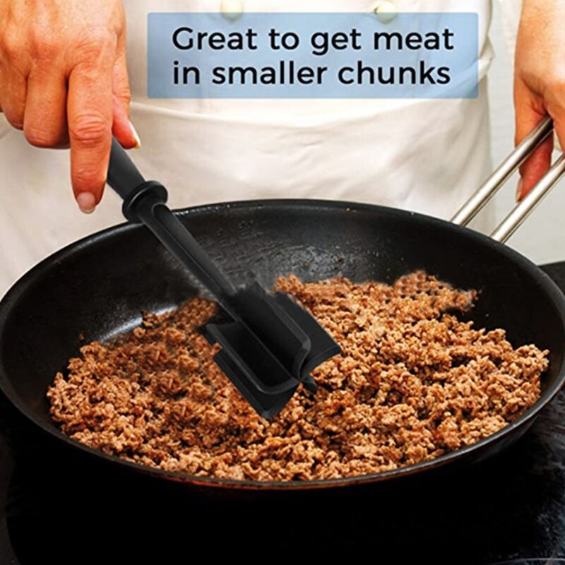 Multifunctional Heat Resistant Meat Masher Nylon Hamburger Chopper Ground Meat Chopper Utensil