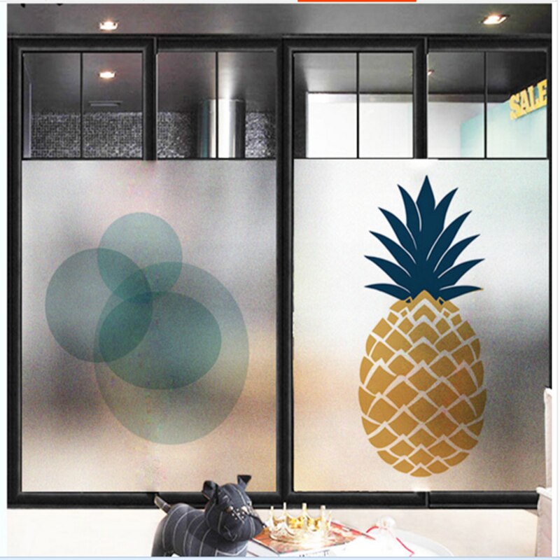 Window Glass stickers Minimalist door glass matte stickers bedroom restaurant light opaque partition door glass film custom
