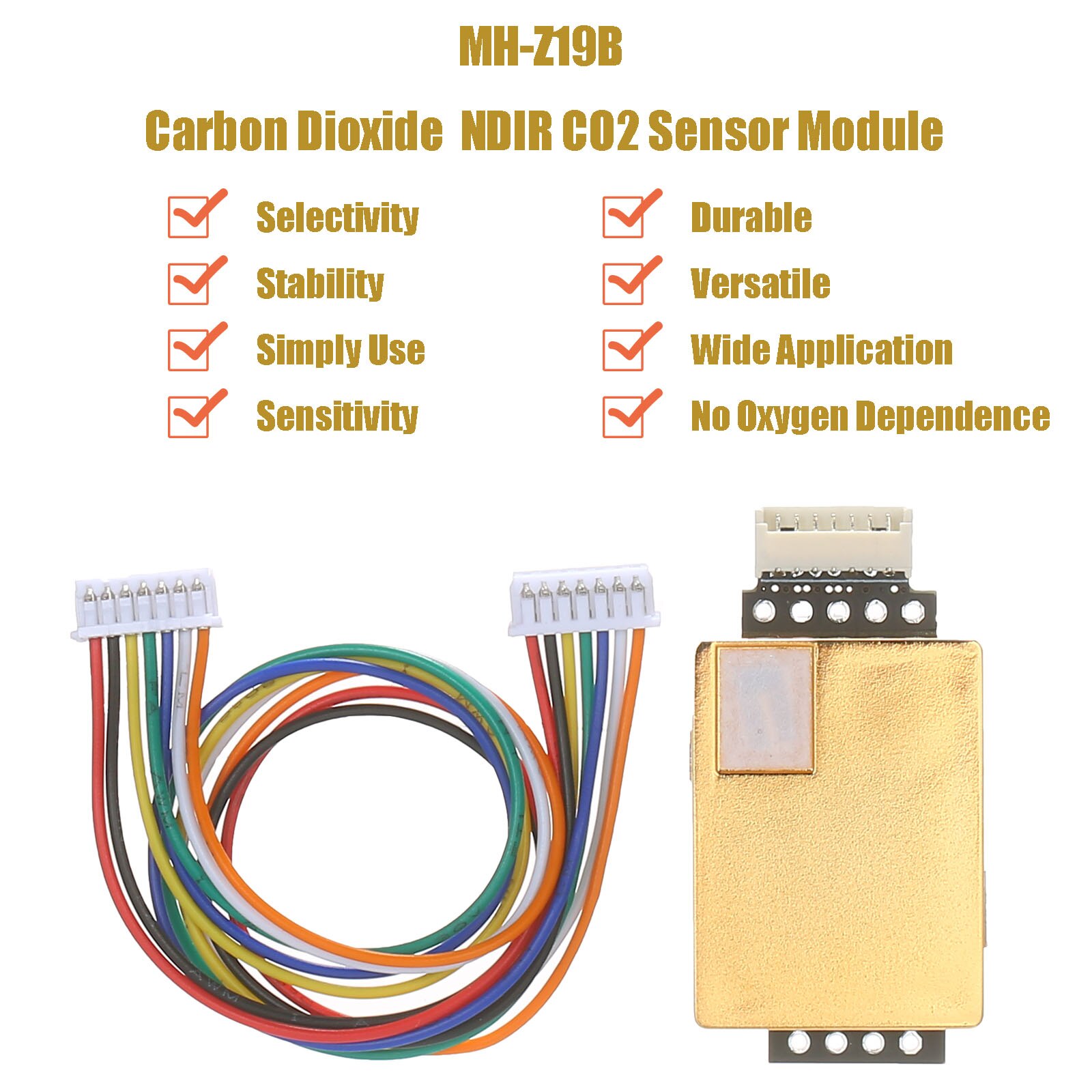 MH-Z19B módulo infravermelho do sensor do co2 para... – Grandado