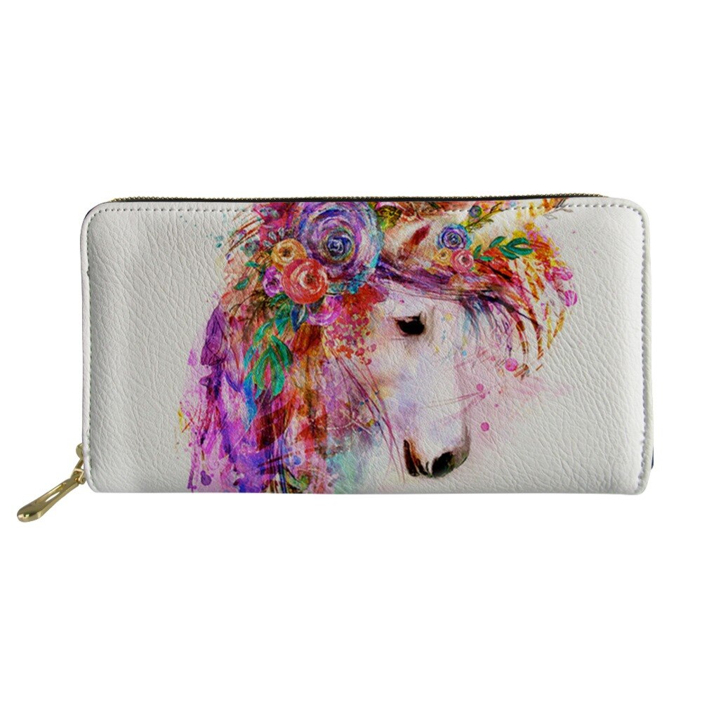 Pink Unicorn Horse Printed Women Shopping Bags Crossbody Bags Vintage Messenger Bag Leather Purse Shoulder Travel Top Tote Bags