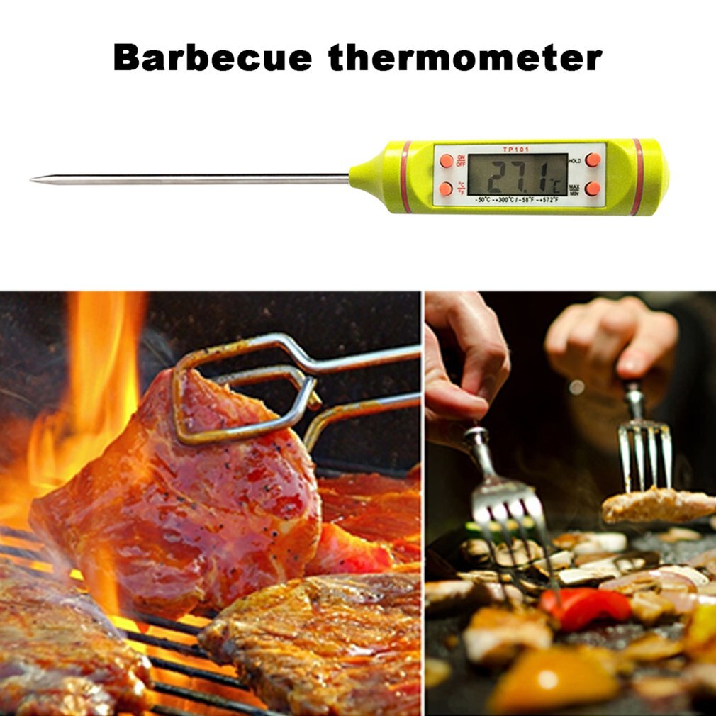 TP101 Digital Kitchen Thermometer For BBQ Electronic Cooking Food Probe Meat Water Milk Meat Thermometer Kitchen Tools