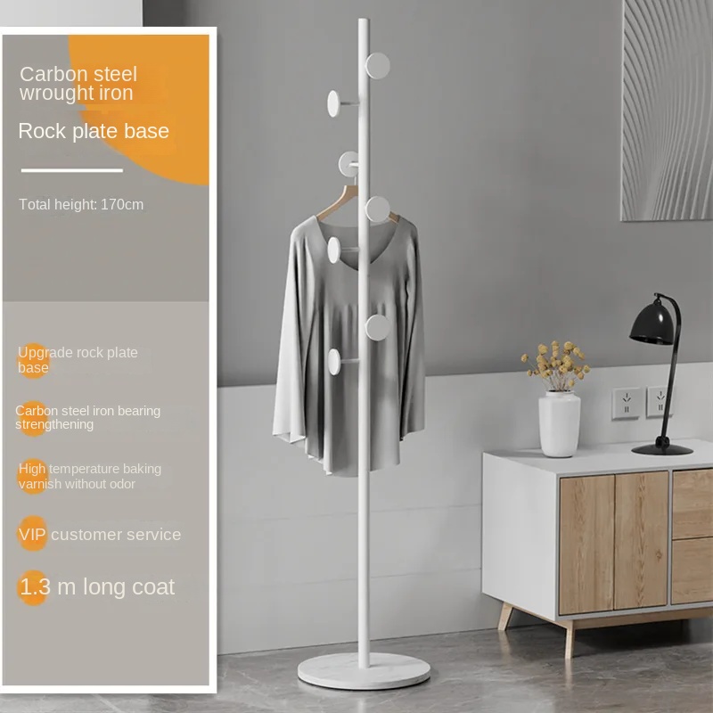 Luxe Kapstok Vloer Staande Kleerhanger 7 Haken Multifunctionele Opberghoed Organizer Handtassen Woonaccessoires Boom Hanger: Blauw