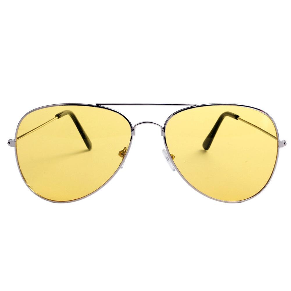 Gafas de sol antideslumbrantes para conductores de coche, lentes de visión nocturna de aleación de cobre, gafas polarizadas para conducir, accesorios para automóviles: Plata