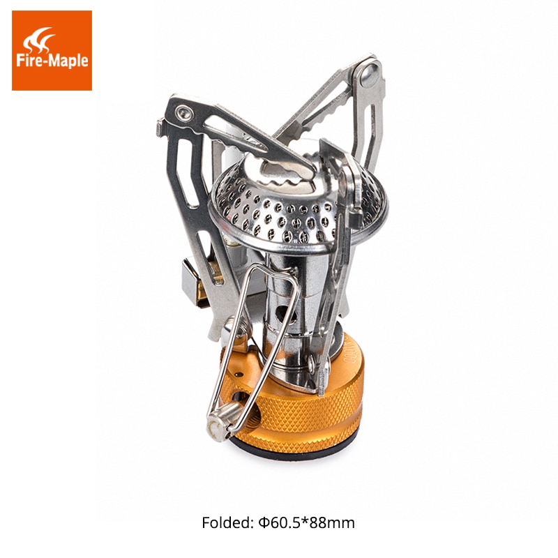 Fire Maple One-Piece Foldable Gas Stove Light Weight Stainless Steel Outdoor Cooker Gas Burner Camping Equipment FMS-102