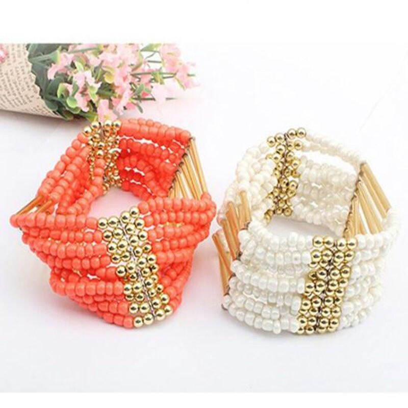 1 pc Böhmischen Stil Charming Multilayer Perlen Armband Frauen fein Schmuck arty Heißer