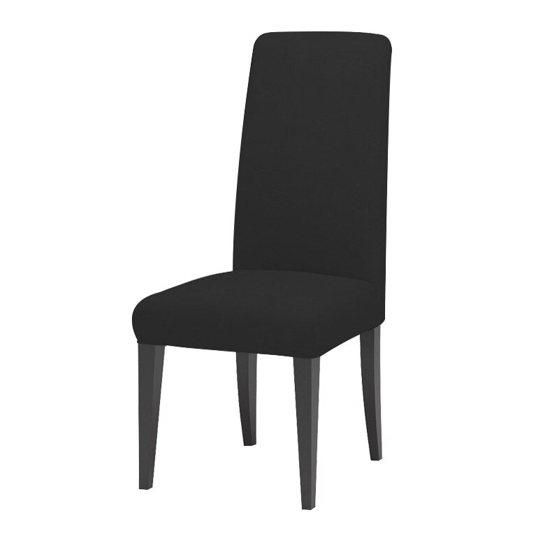 strecken Spandex Abnehmbaren Speise Stuhl Deckt Schutzhülle Wohnzimmer Büro Hochzeit Dekoration Stuhl Abdeckung: Schwarz