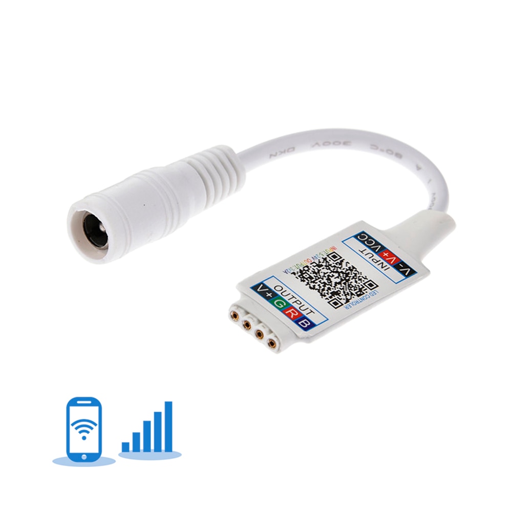 Mini RGB RGBW Smart Controller DC5V 12V 24V LED Strip Lights Controller Dimmer WiFi Bluetooth iOS Android APP Control JQ