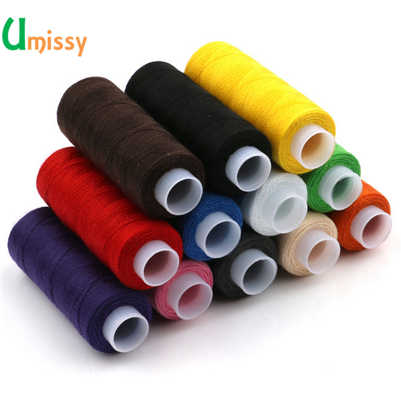 12 stuks verschillende kleuren naaigaren 5g elk als DIY naaigaren kit voor hand naaien of machine naaien draad