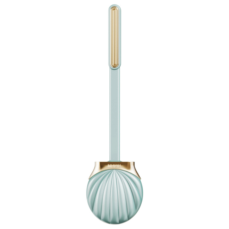 Silicone Shell-shaped Toilet Brush Toilet Without Dead Angle Cleaning Brush with Long Handle Wall Mounted Toilet Brush Holder: 04