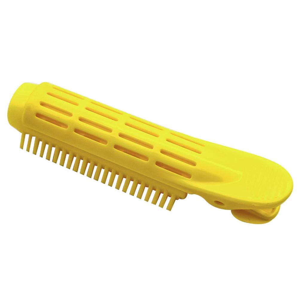 Bigoudi pinces pinces racines Perm tiges style rouleaux moelleux bricolage outils de cheveux léger facilement porter des cheveux partie pour les femmes: Yellow A 1pc
