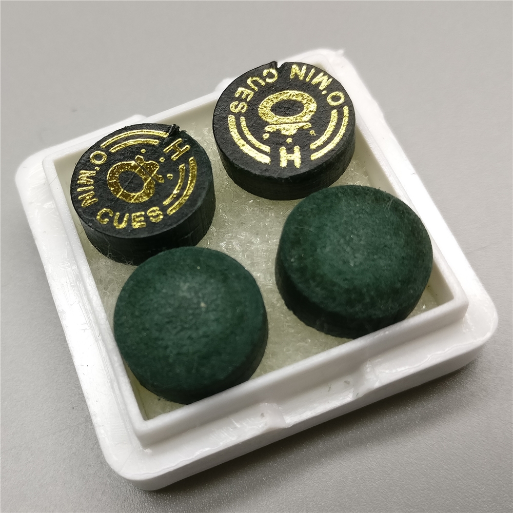 Snooker Tips 11mm O'min Cues Tip 4pcs/box Thailand Medium/Hard layers Leather Cue Stick Tips Billiard Accessories