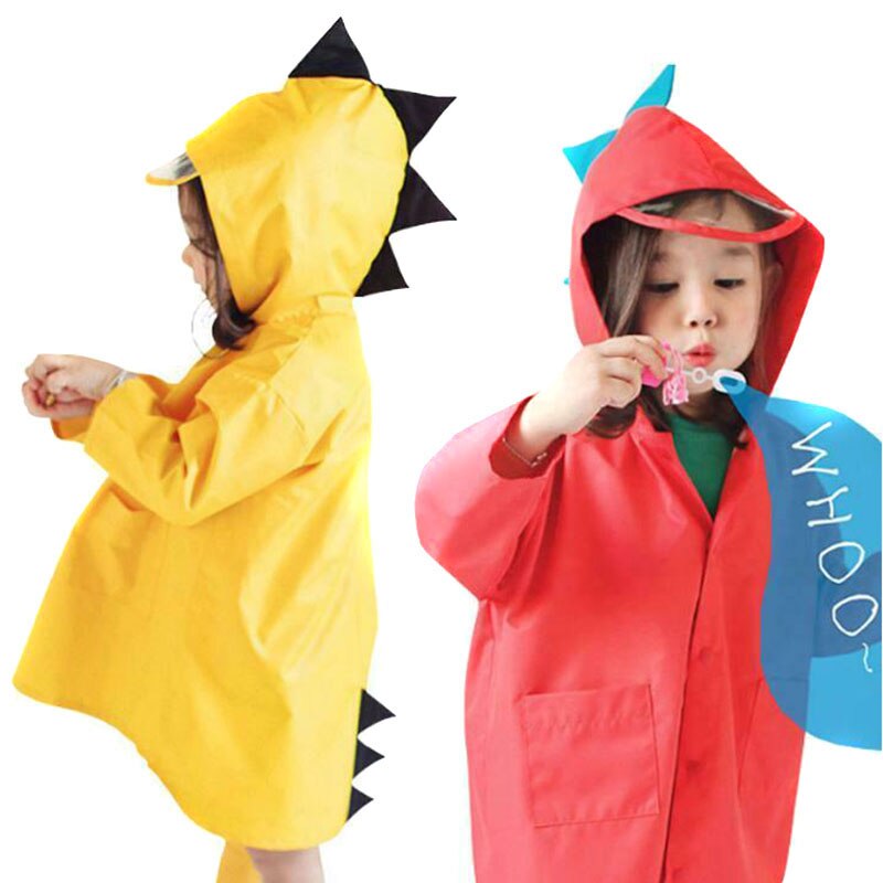 Peuter Baby Jongen Meisje Regenjas Voor Kinderen Dinosaurus Regen Jas Cartoon Waterdicht Hooded Cover Regenkleding Lbv
