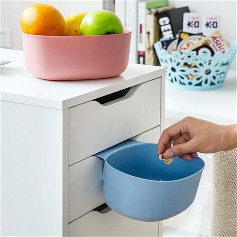Kitchen Cabinet Hanging Garbage Waste Bin Can Trash Barrel Storage Rubbish Container
