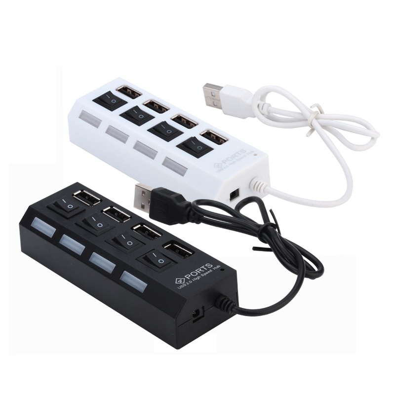 Mini High Speed USB 2.0 Hub 4 Ports Portable USB Hub 480 Mbps Switch Splitter Adapter Peripherals For PC notebook Laptop