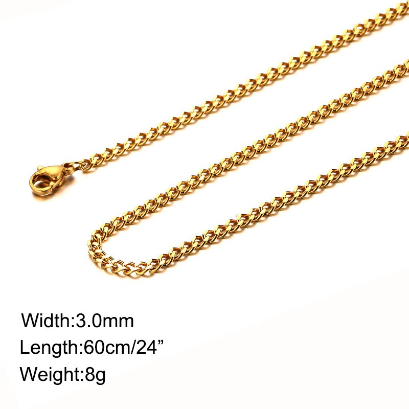 Vnox Slavonic Cross Hanger & Ketting voor Mannen Orthodoxe Christendom Eeuwige Kerk Sieraden Rusland/Griekenland/Oekraïne