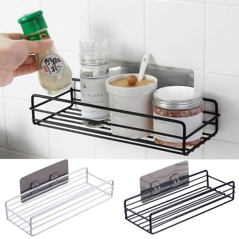 Soporte para champú adhesivo de Gel de ducha de acero inoxidable óxido, estante de almacenamiento de pared de baño, organizador, cesta de succión