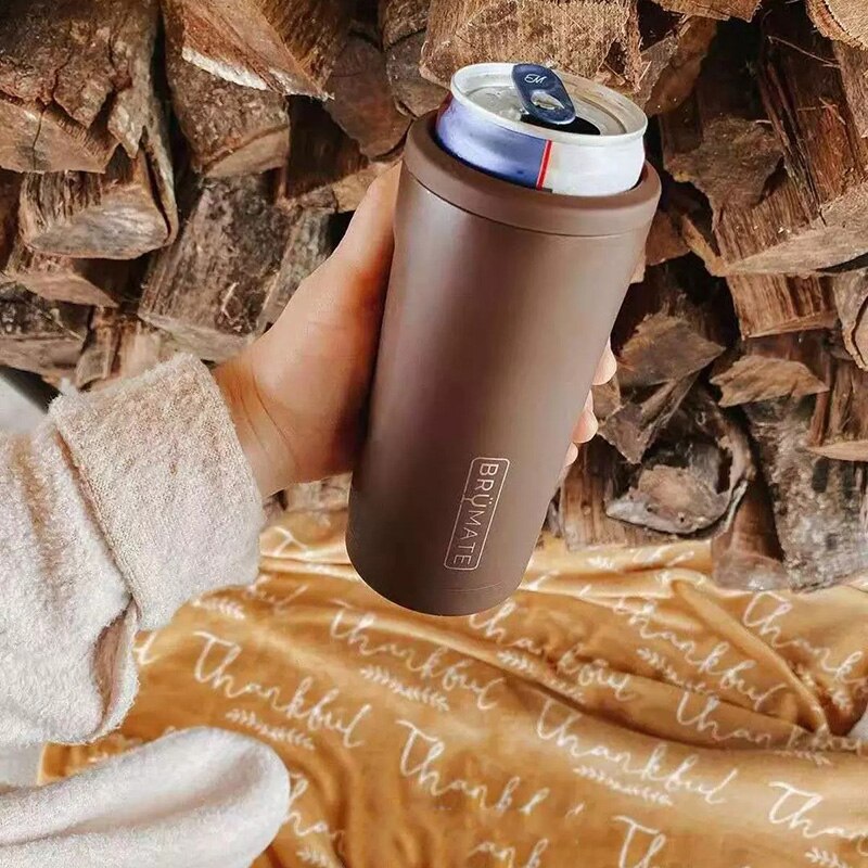 Bier Koeler Kan Cover 12Oz Slanke Blikjes Dubbele Wand 304 Roestvrij Staal Cup Cover Fles Houder Voor Camping Wandelen reizen