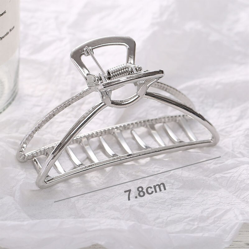 Alloy Geometric Hair Clips Women Girls Claw Clip Hair Claws Hair Clamps Claw Clips Hairpins Barrette Crab Hair Accessories: B2