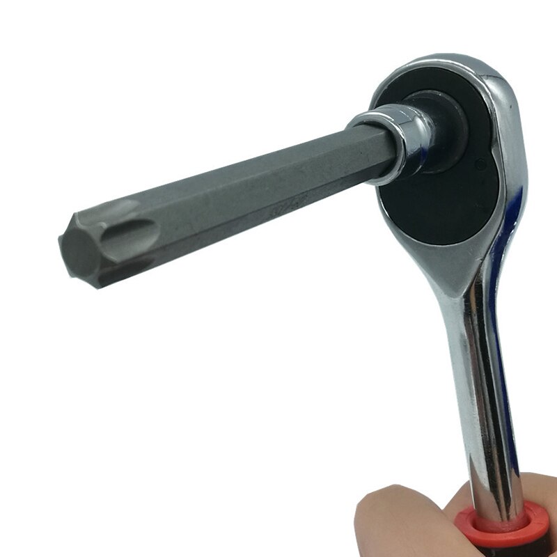 Enchufes Torx Extra largos de 7 Uds. De 3/8 ", Set de tuercas T25,30,40,45,50,55,60 para reparación de automóviles, Kit de herramientas de mano de reparación para el hogar
