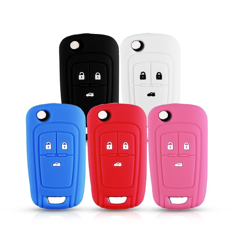Funda de silicona para llaves de coche, cubierta de mando a distancia para OPEL, VAUXHALL, Astra J, Corsa E, Insignia, Zafira C, Buick Hideo, llave plegable