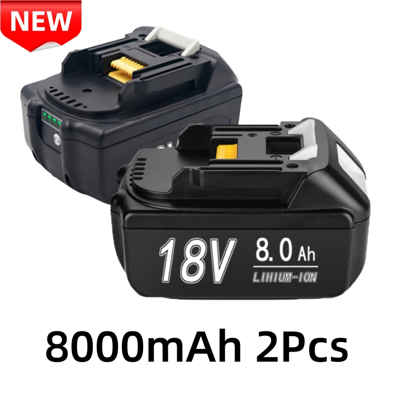 Bl1850 para makita 18v bateria recarregável 18650 célula de íon de lítio adequado para makita ferramenta elétrica bl1860 bl1830 lxt400: CÉU AZUL