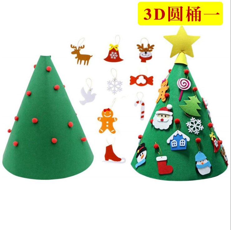 Diy Voelde Kerstboom Kerst Decor Voor Thuis Navidad Jaar Voor Kinderen Cristmas Ornamenten Navidad Natal Xmas boom: BB
