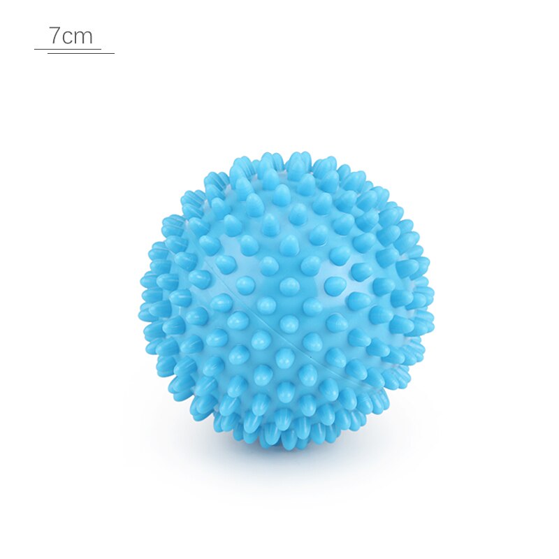 Hård yoga boll fitness massage boll muskel sport verktyg yoga träning träning bollar: Blå 7cm