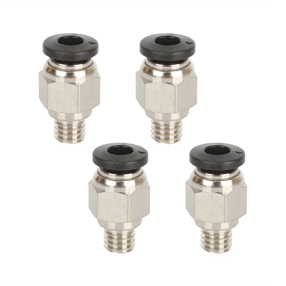 3DSWAY 3D Printer Parts PC4-01 Quick Connector Pneumatic Fittings Connector 4*2 Feeding PTFE for e3dv6 Hotend 1.75mm Filament: Copper