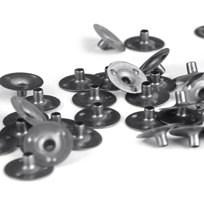 100 Pcs Durable Waxed Candles Making Metal Wick Sustainers Carry Holders Tabs Tool Craft DIY