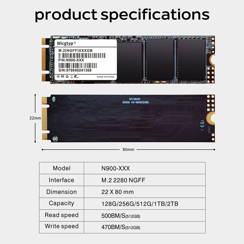 Hard Disk SSD M.2 SATA3 1 tb 128gb Hd Hdd 64GB 256gb 512gb 1TB Ssd m2 ngff Internal Solid State Drive For laptop PC m2 2280 ssd